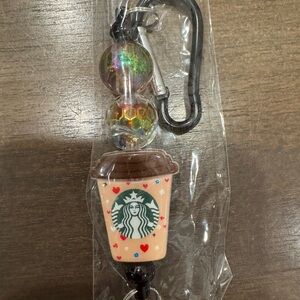 Starbucks Coffee Cup Keychain with Colorful Accents